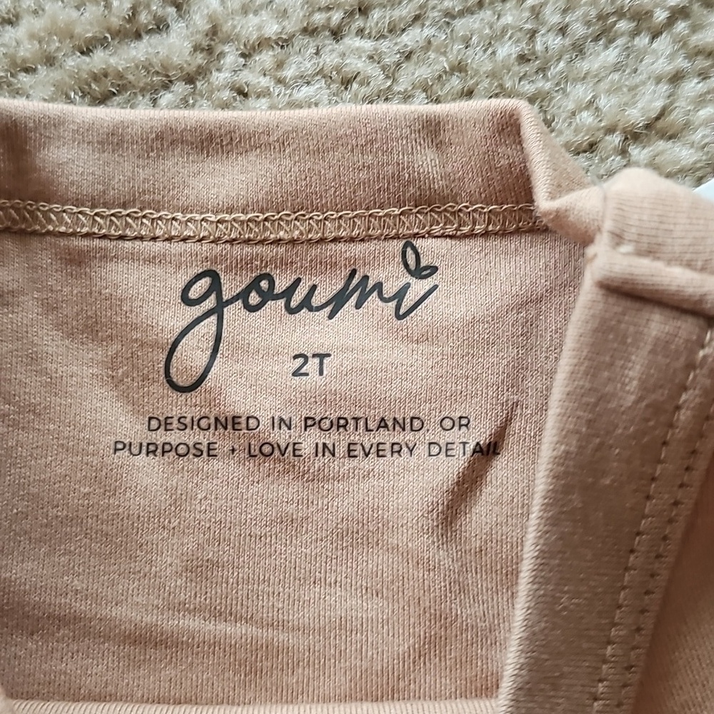 Goumi Kids Jogger Set Pajamas Tan Size 4T Bamboo Cotton - Picture 4 of 7